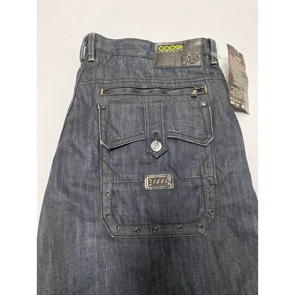 COOGI Y2K HIP-HOP Blue Denim Jean Shorts Baggy Men’s Sz 44 NWT!